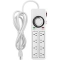 Ipower 8 Outlet Surge Protector with Mechanical Timer HIPOWERSTRIP8TM